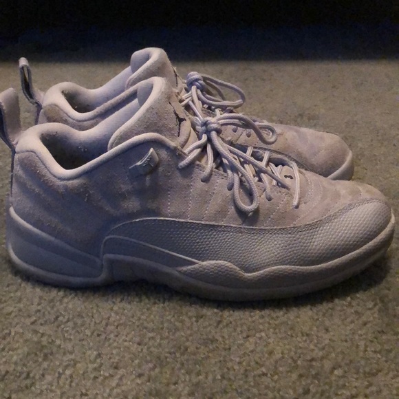 grey jordan 12 low